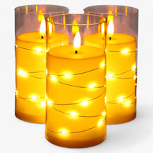 home & garden : Elektronische Kaars - Sfeervolle Verlichting - Beige in Beige 2 stuks van Pantino