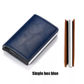 bags : Romeo RFID Wallet - Pasjesbeschermer tegen Diefstal - Donkerblauw in Donkerblauw (zonder gesp) van Pantino
