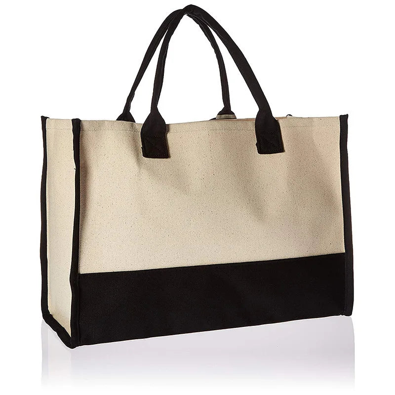bags : Tote Bag Wit - Gepersonaliseerd Monogram - Canvas in blank van Pantino