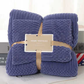 home & garden : Coral Fleece Badhanddoekenset - De Definitie van Zachtheid. - Lichtblauw in Donkerblauw van Pantino