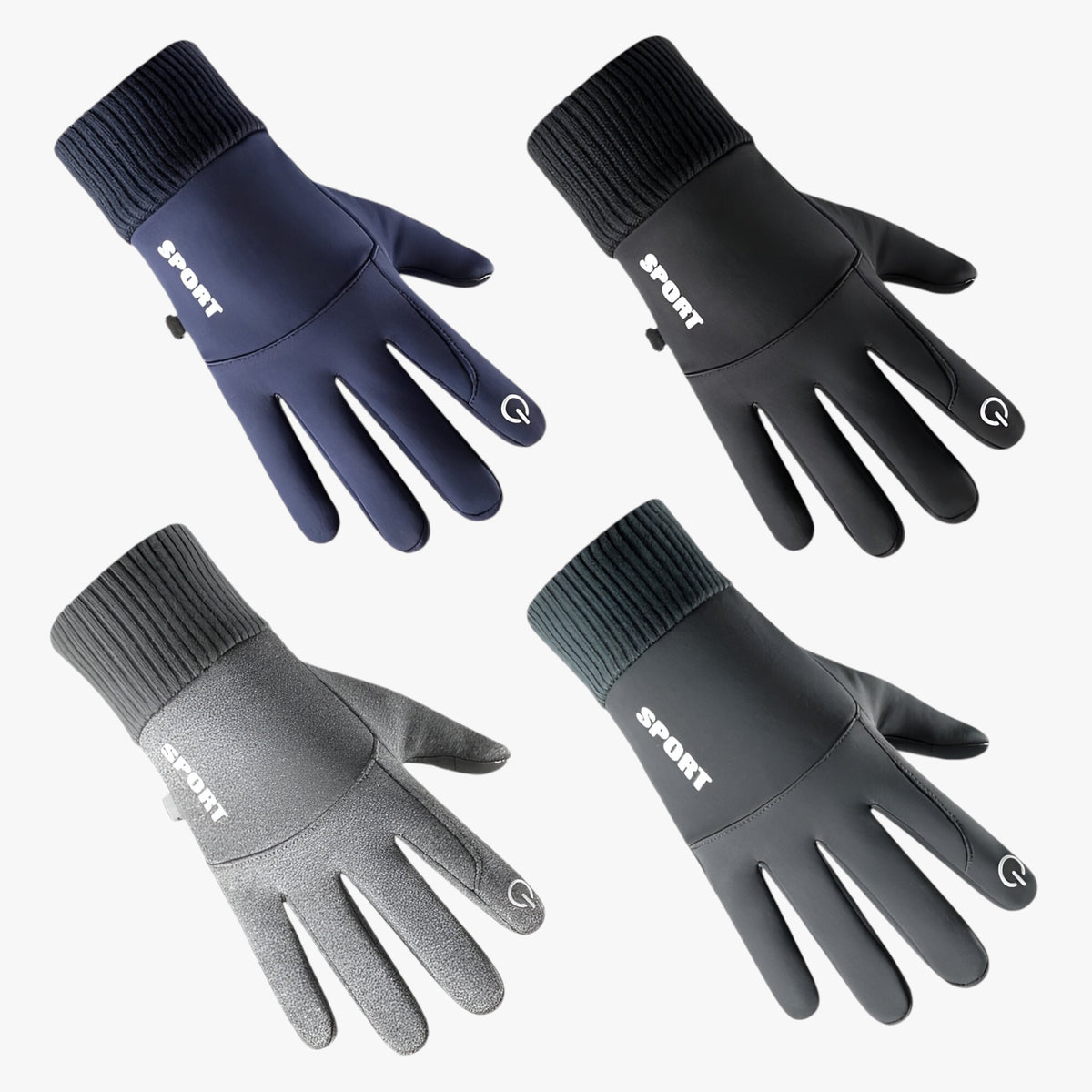 Men's Gloves : Handschoenen Heren Blauw - Warme en Waterdichte in van Pantino