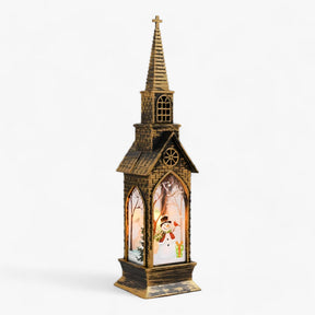 home & garden : Krisy Kerstman & Sneeuwpop Decoratieve LED Tafel Lantaarn - Fee Licht voor Kerst Decoratie in Sneeuwpop van Pantino