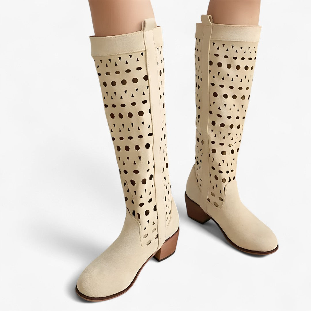 Shoes : Heren western zomerlaarzen van imitatie suède met holle hak in van Pantino