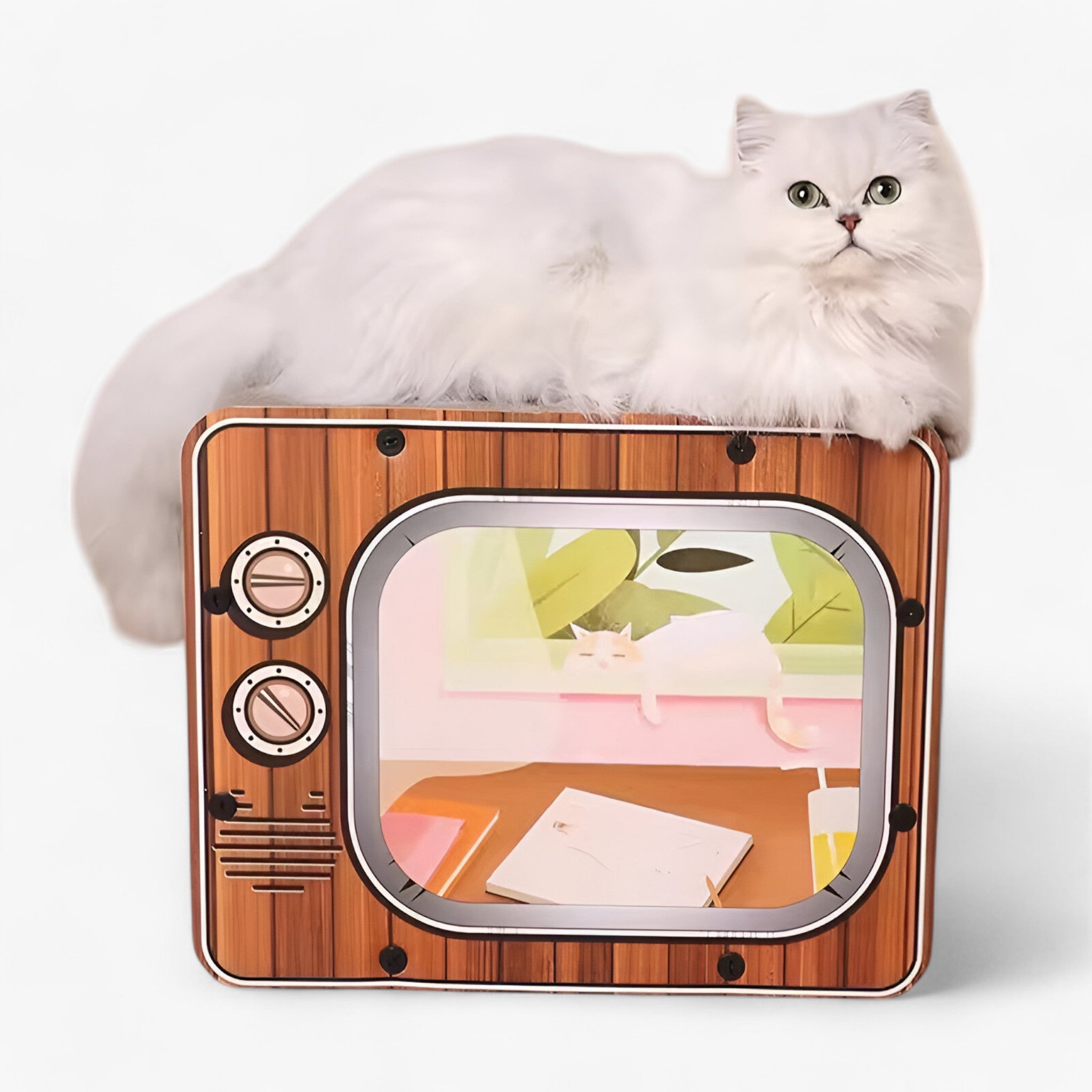 pets : Nova Creatieve Krabpaal voor Televisie - Bruin in van Pantino