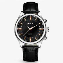 watches : Horloge Zwart - Klassiek Quartzhorloge in Zwart van Pantino