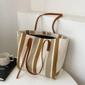 Shopper a Righe Donna - Shopper Trendy Must-Have - Tela