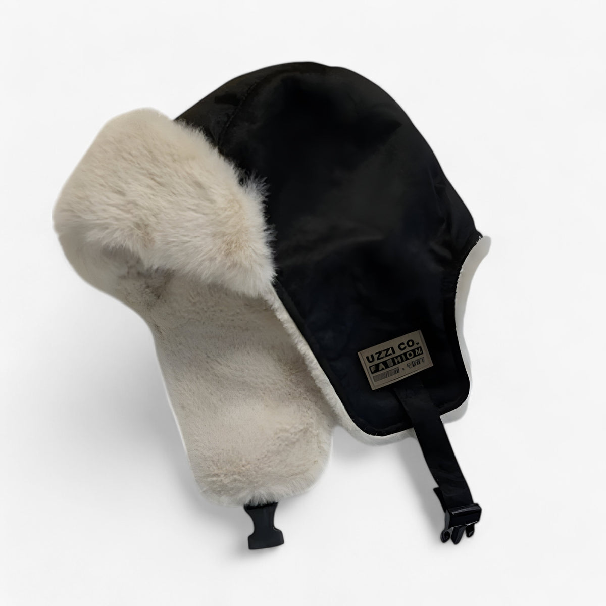 Hat : Hoed Zwart - Lei Feng - Extra Warmte & Oorbescherming in Zwart Één maat van Pantino