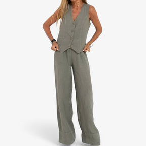 Outfit Sets : Mouwloos vest (met gratis bijpassende broek) in van Pantino