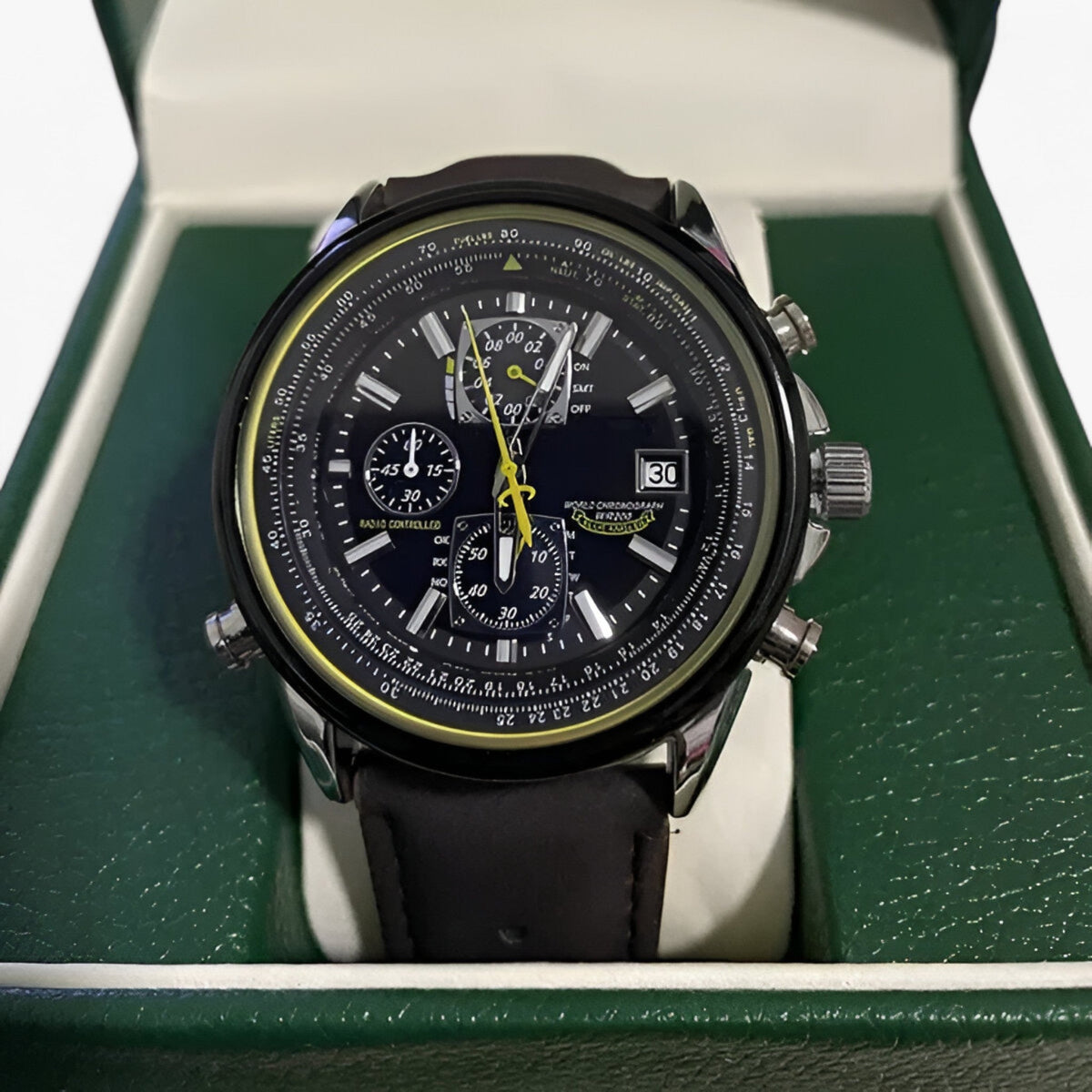 Heren Chronograaf Horloge MultiSteel 42mm – Staal Zilver, Blauwe Wijzerplaat