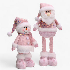 home & garden : Fantastische Winter - Kerstdecoraties Benodigdheden Sneeuwman Oude Roze - Voeg een Beetje Magie Toe aan Uw Interieur in van Pantino