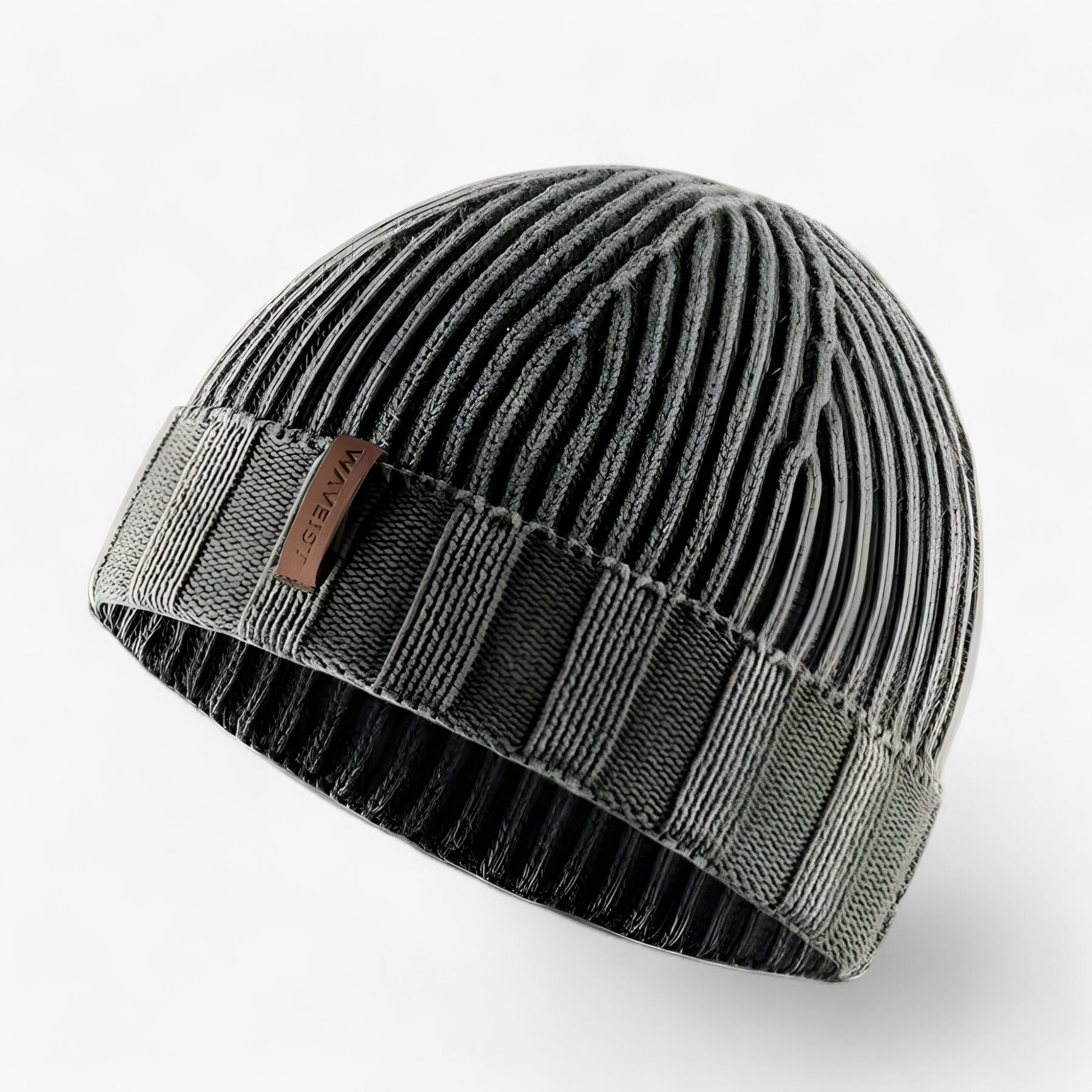 Beanie : Beanie Khaki - Katoenen Vintage Gewassen Gebreide - Perfect voor Winter in Groen CHINA van Pantino