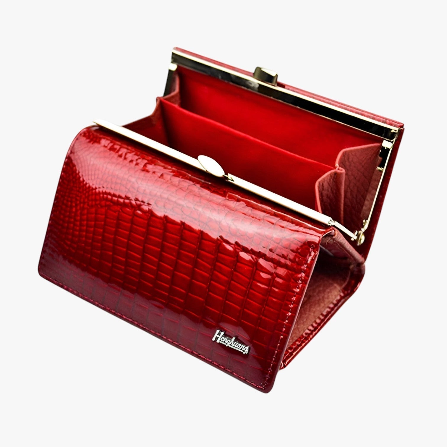 Wallet : Luxe Damesportemonnee van Leer - Elegant en Praktisch - Zwart in van Pantino