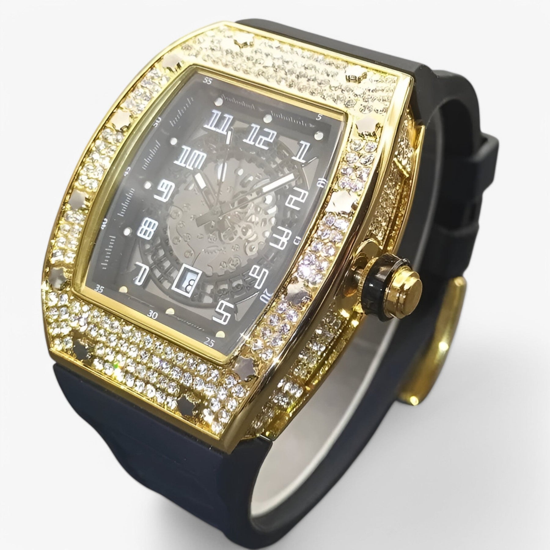 watches : Horloge Zwart - Luxe Tonneau in van Pantino
