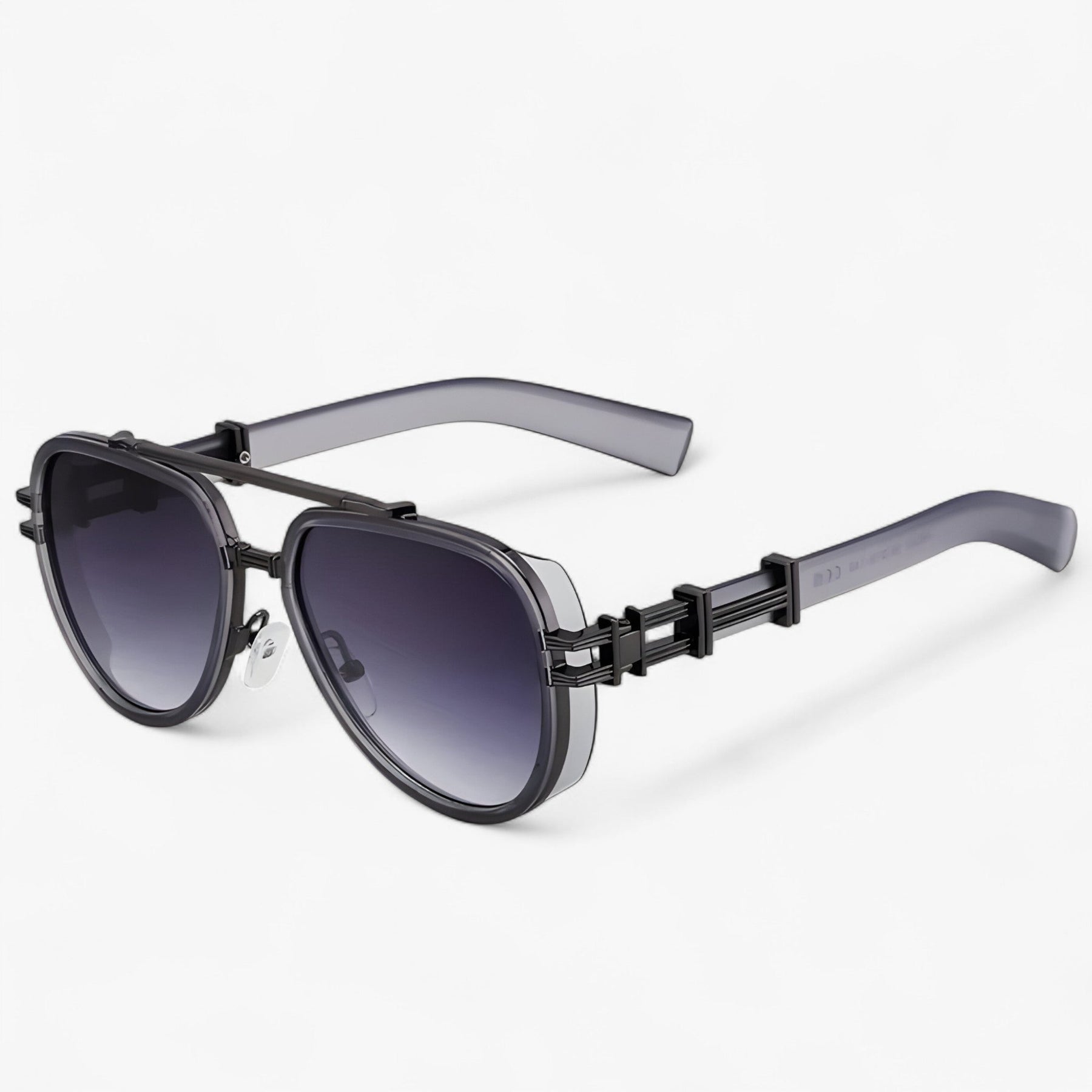 Sunglasses : Overdimensionale Steampunk Gepolariseerde Zonnebrillen - Helder Zwart in Grijs Zwart Grijs van Pantino