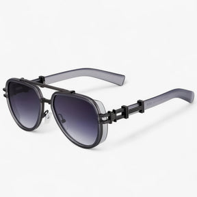 Sunglasses : Overdimensionale Steampunk Gepolariseerde Zonnebrillen - Helder Zwart in Grijs Zwart Grijs van Pantino