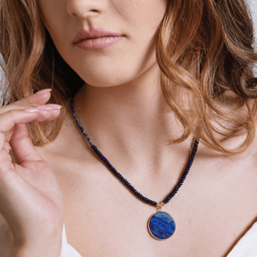 Bracelet : MidnightMoon Helende Ronde Lapis in van Pantino