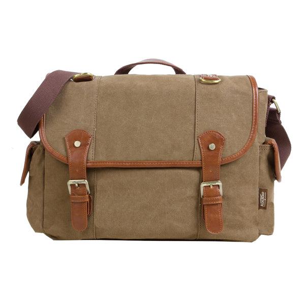 bags : Stijlvolle Schoudertas Messenger Bag - Praktisch en Elegant voor Dagelijks Gebruik - Khaki in Khaki van Pantino