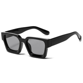 Sunglasses : Zonnebril Dames CAS Olive - Retro Square - UV400 in MIDNIGHT van Pantino