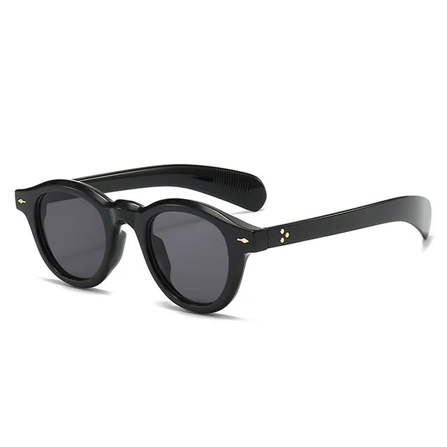 other : Retro Square Zonnebril Dames Dikke Montuur - UV400 in MIDNIGHT van Pantino