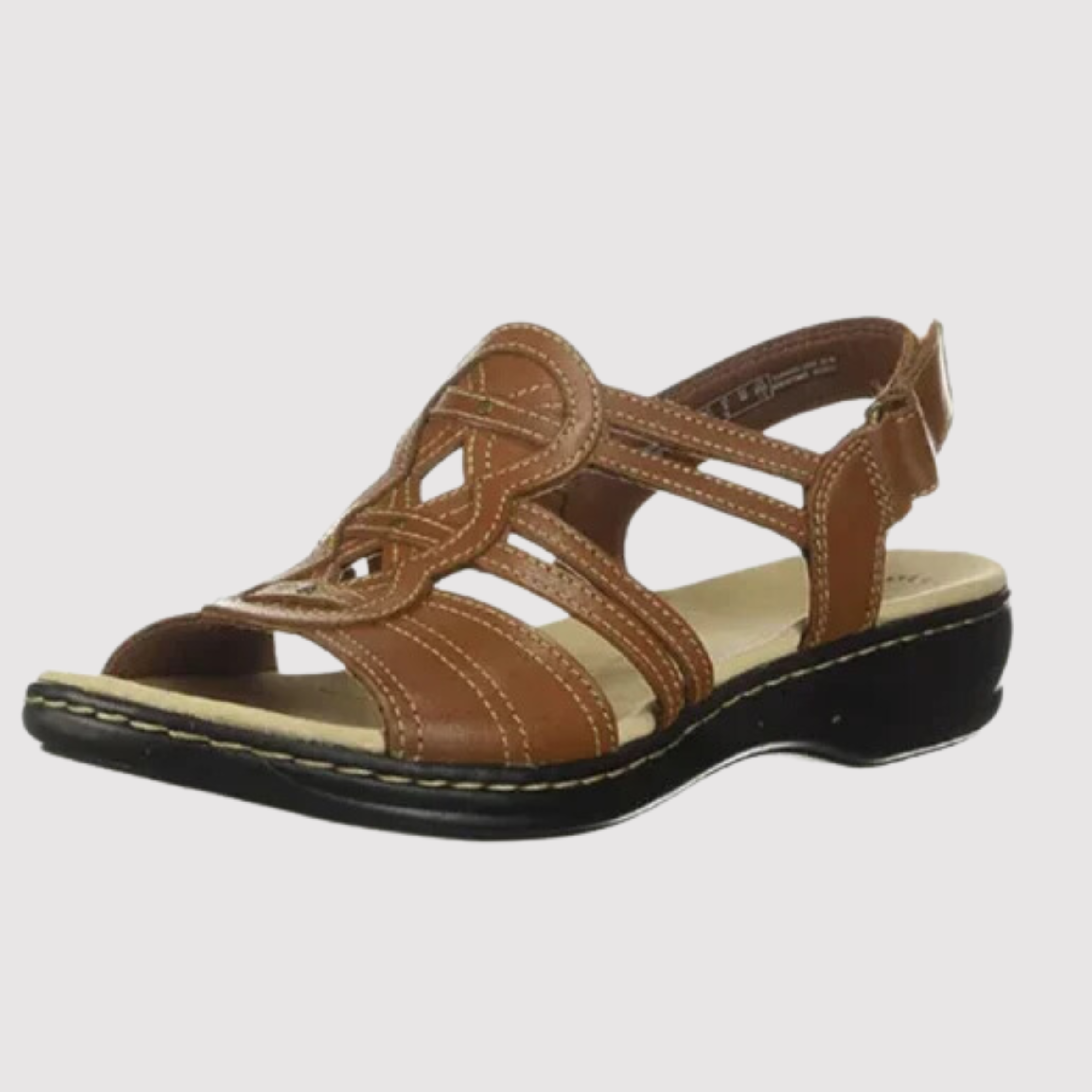 Sandals : Dames Sandalen - Bohemian Geweven Design voor een Trendy en Eclectische Stijl - Zwart in Bruin van Pantino