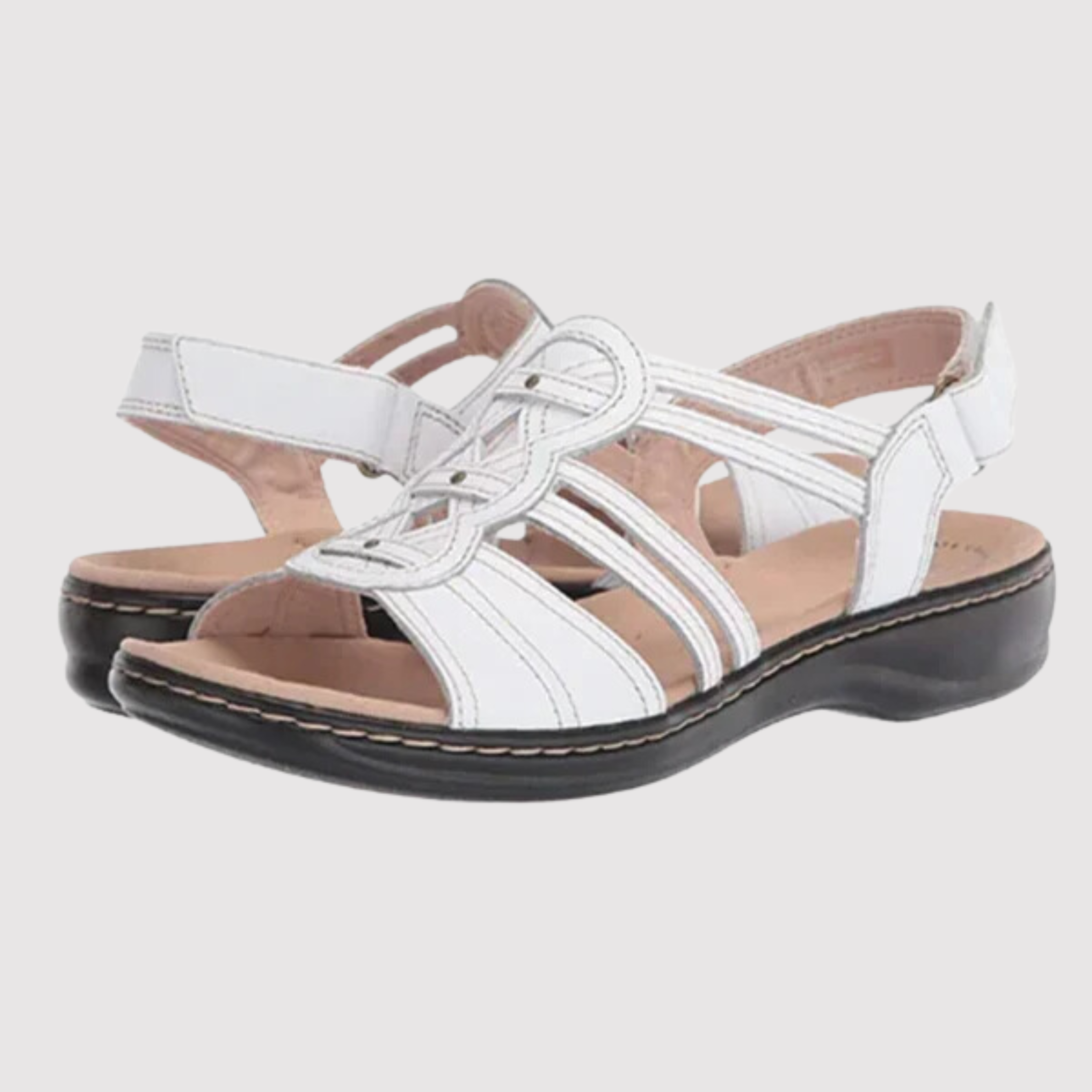 Sandals : Dames Sandalen - Bohemian Geweven Design voor een Trendy en Eclectische Stijl - Zwart in Wit van Pantino