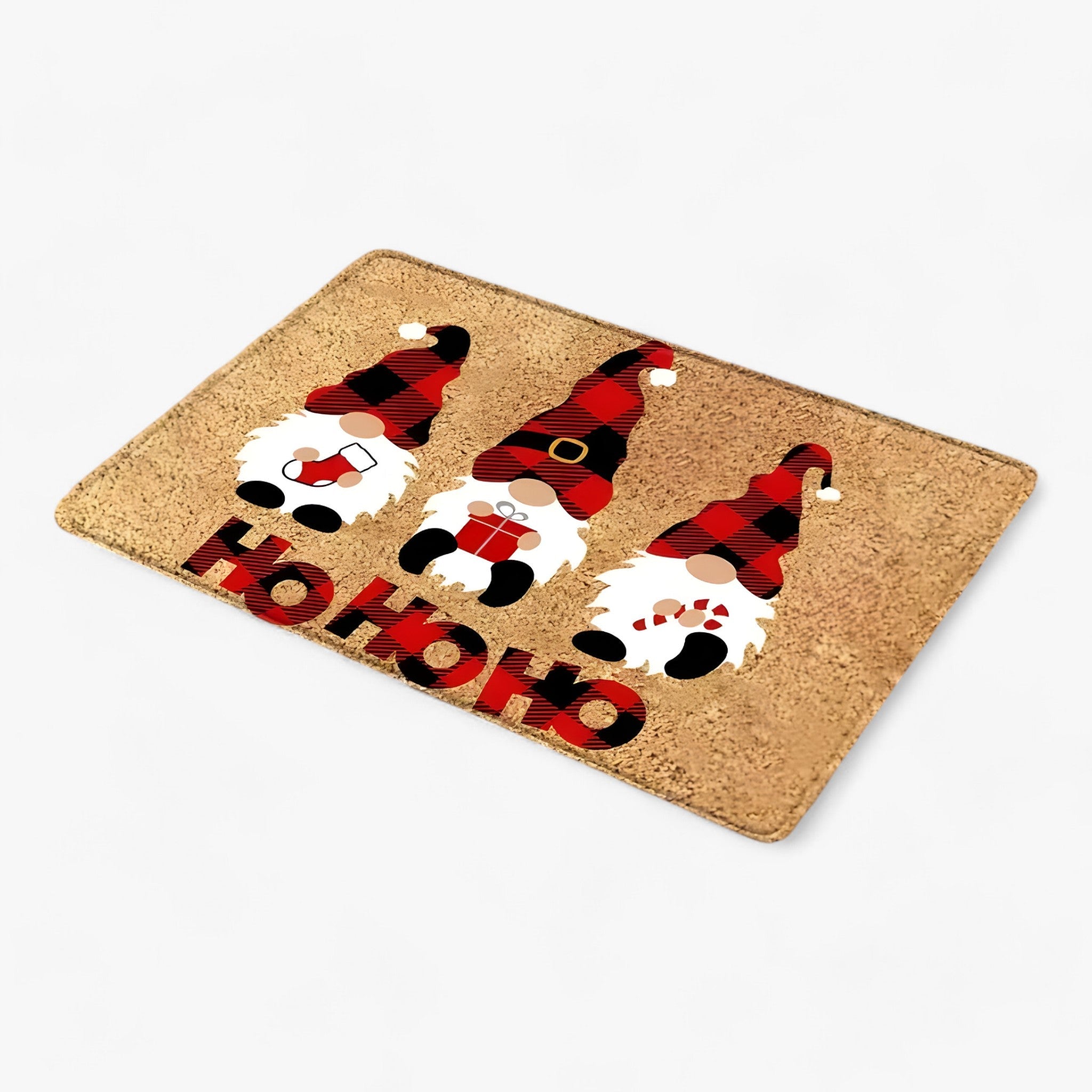 home & garden : Kerstgnomen en Eland - Deurmat - Feestelijke Binnen-/Buitendecoratie in 5 40X60CM-gepersonaliseerd van Pantino