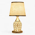 EuroCrystal - lampă de masă din cristal în stil european - iluminat decorativ elegant și romantic pentru noptieră