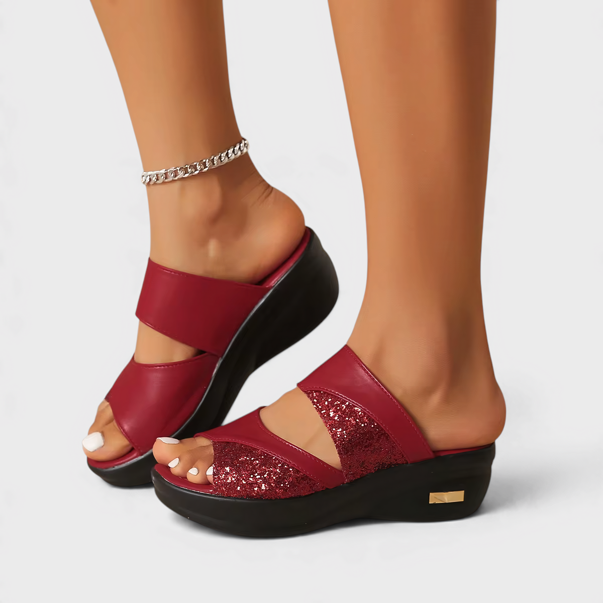 Sandals : Sandalen Dames Zwart - Elegante Gesp - Voor die van een Strakke en Modebewuste Look Houden in van Pantinoshop