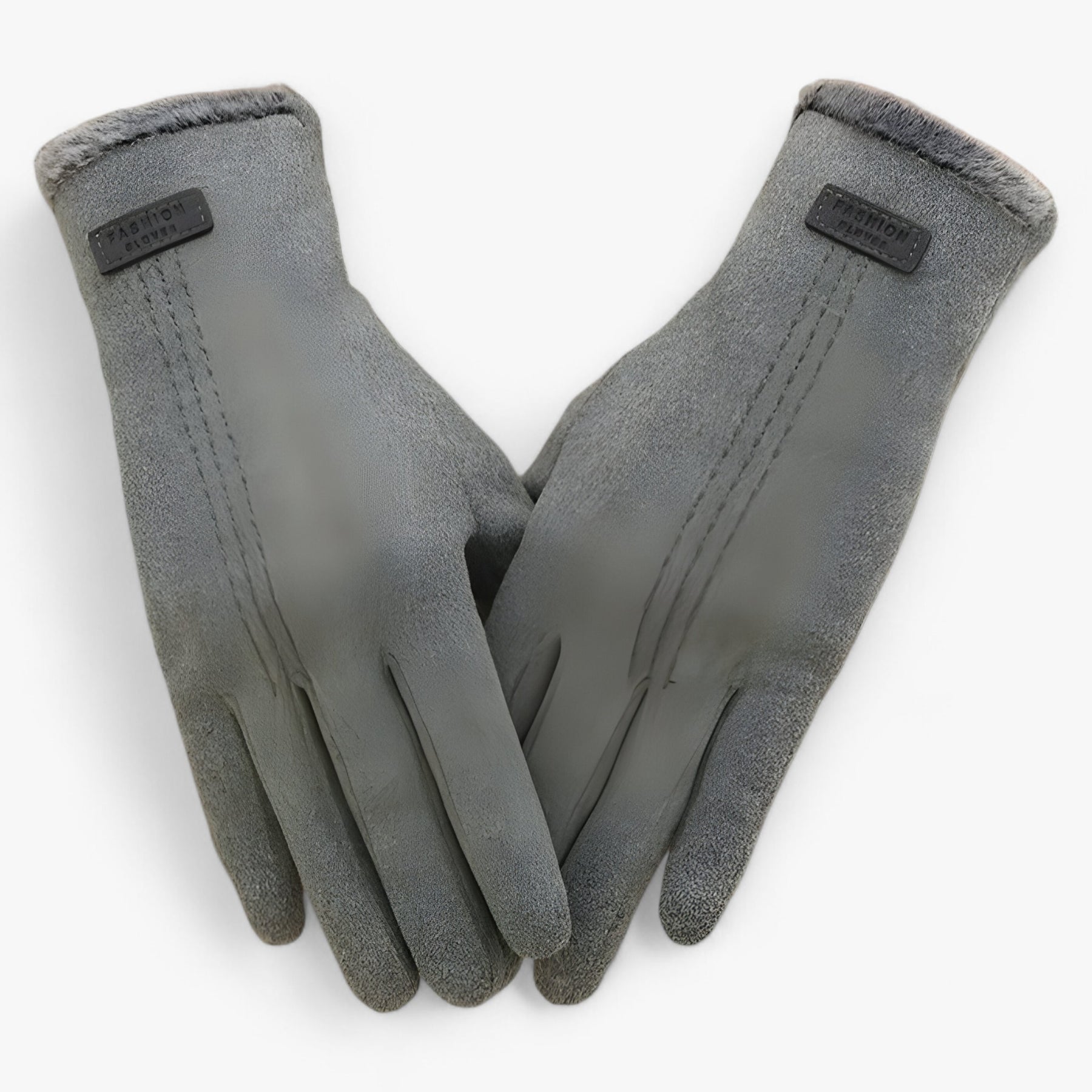 Gloves : Handschoenen Roze - Vintage Winterhandschoenen - Warmte, Comfort & Touchscreen in Grijs Eén Maat van Pantino