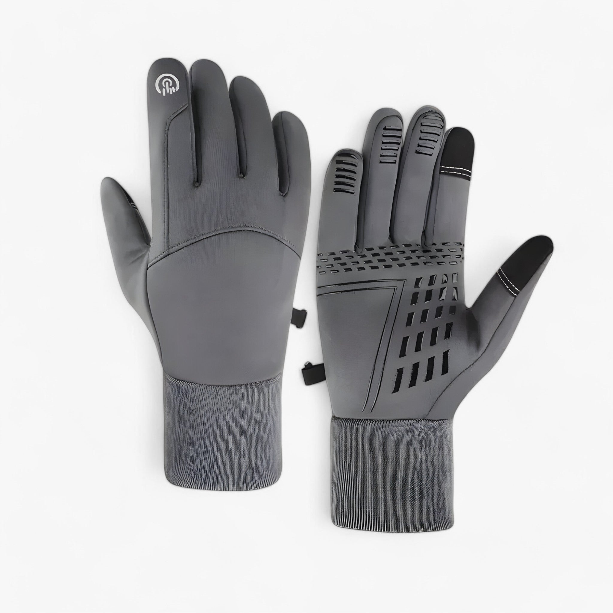 outdoor equipment : Winterhandschoenen met Touchscreen Waterdicht Winddicht Thermisch - Ideale Bescherming voor Buitenactiviteiten - Zwart in Grijs van Pantino