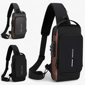 bags : Schoudertas Zwart - Diefstal USB in van Pantino