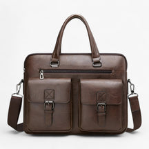 bags : Professionele Tas - Elegant en Ruim - Bruin in Koffiebruin 38 x 7 x 30 van Pantino
