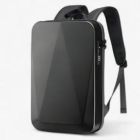 bags : Diefstalbestendig Rugzak met Harde Schaal voor Laptop - Zwart in Zwart van Pantino