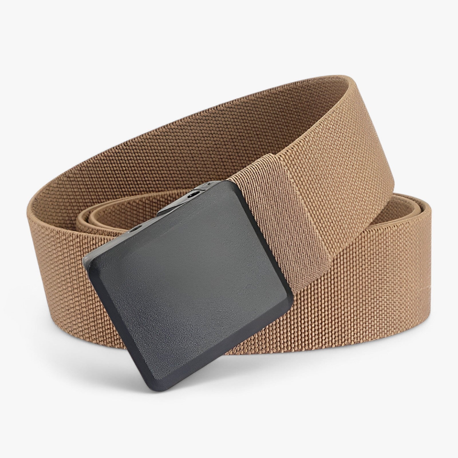 Belt : Elastische Riem voor Actieve Levensstijl - Marineblauw in Khaki van Pantino