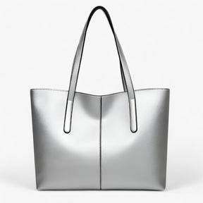 bags : Handtas voor Vrouwen Dames - Ruimte & Kwaliteit in PU Leer - Zwart in zilver van Pantino