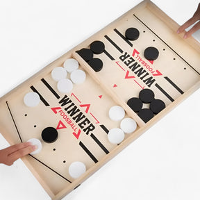 other : Snel Plezier - Interactief Tafelhockey & Sling Puck Bordspel - Beige in van Pantino