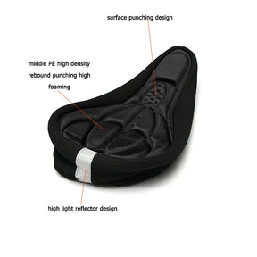 Bicycle Saddle Cover : Gel Zadelhoes ComfortRide - Universeel zwart voor fietsers: comfort & schokabsorptie op elke rit in van Pantino
