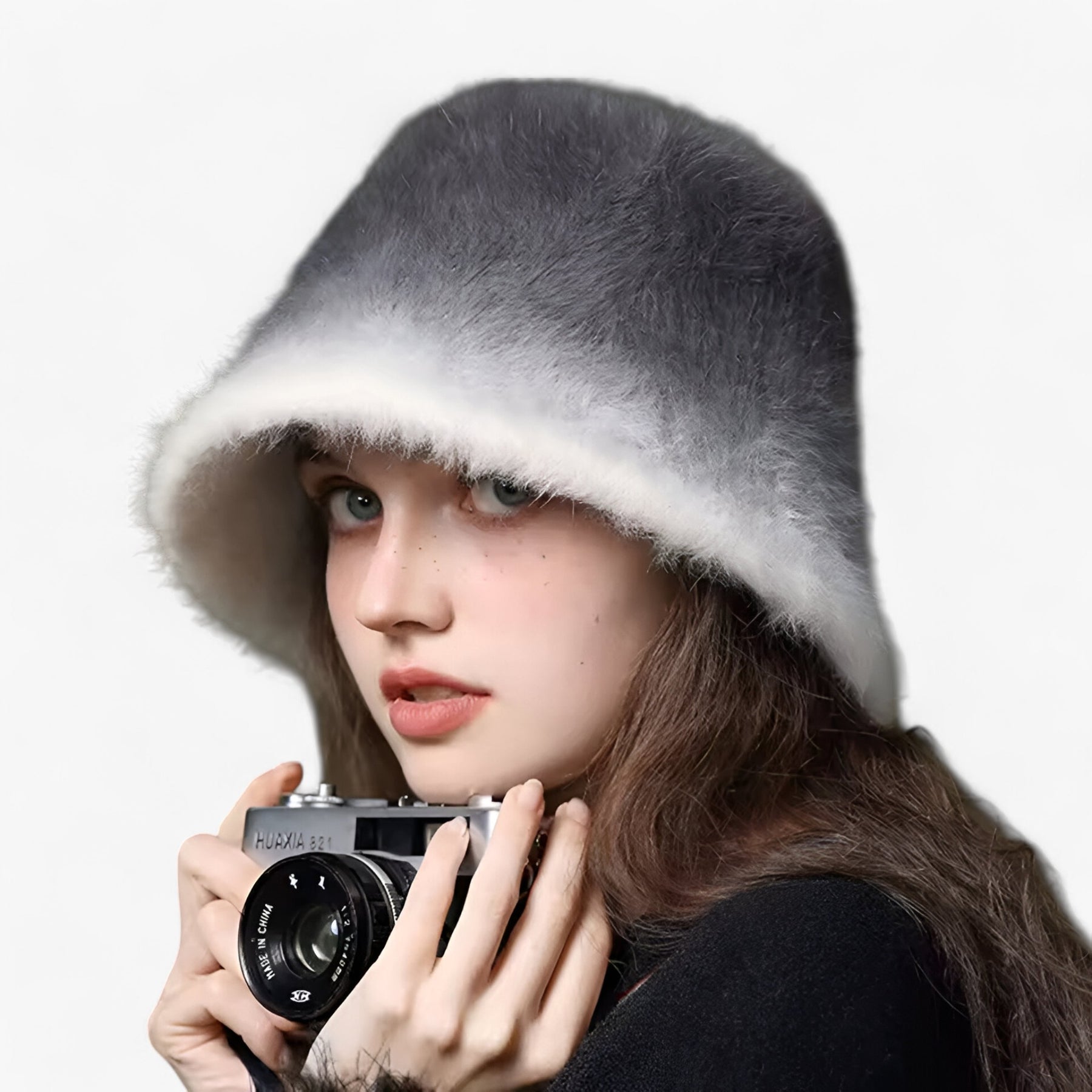 Fisherman Hat : Hoed Blauw - Warme Konijnenbont Vissershoed - Elegante Stijl en Comfort in van Pantino