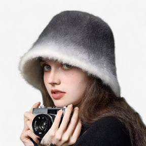 Fisherman Hat : Hoed Blauw - Warme Konijnenbont Vissershoed - Elegante Stijl en Comfort in van Pantino
