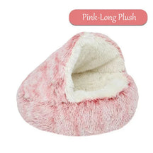 pets : Knus Comfort - Warm Kattennest voor Winterdagen in Roze Lange Pluche van Pantino