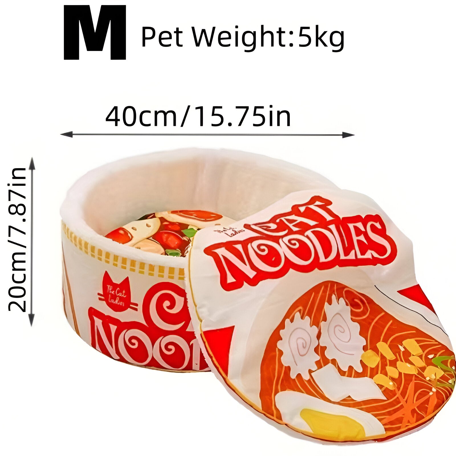 pets : Warm & Schattig Kattenbed - Semi-Gesloten en Wasbaar in 40cm van Pantino