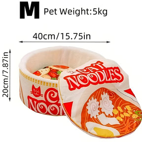 pets : Warm & Schattig Kattenbed - Semi-Gesloten en Wasbaar in 40cm van Pantino