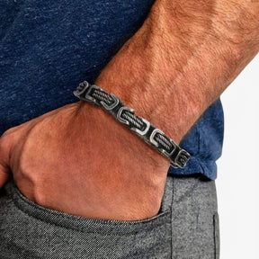 Bracelet : Armband Heren Zilver - Robuust en Tijdloos - Grote in van Pantino
