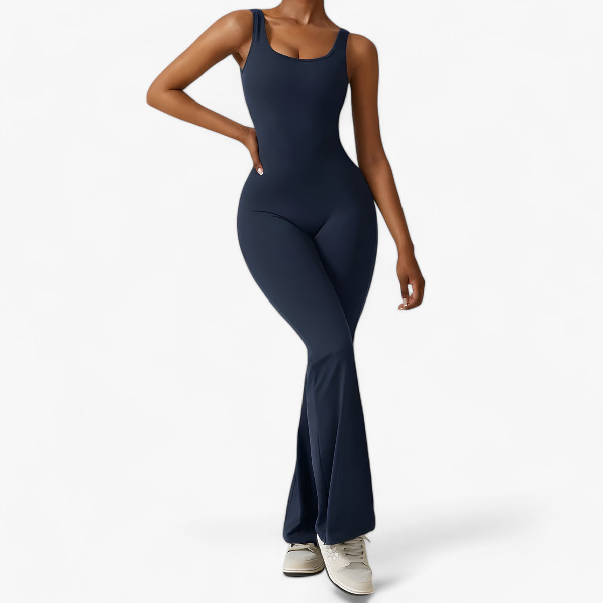 Jumpsuit : Yoga Jumpsuit - Stretch voor Maximale Flexibiliteit - Embleem Blauw in Embleem Blauw van Pantino