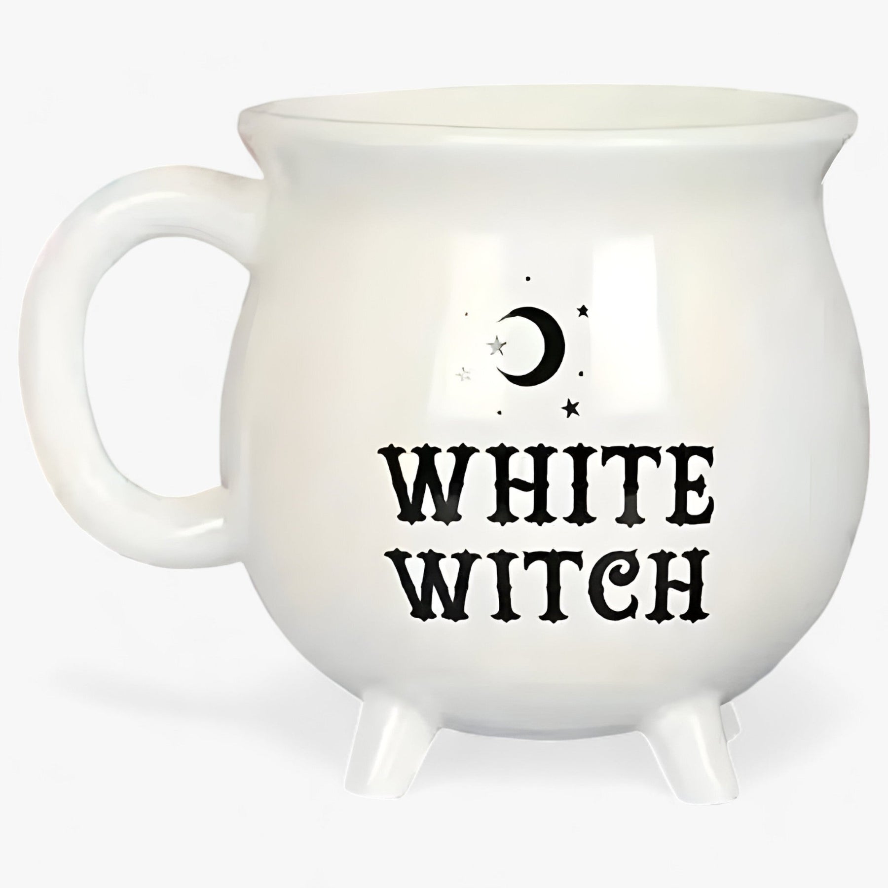 home & garden : WitchySip - Mok in de Vorm van een Ketel - Uniek Ketelontwerp voor Leuke Gelegenheden in Wit 401-500ml van Pantino