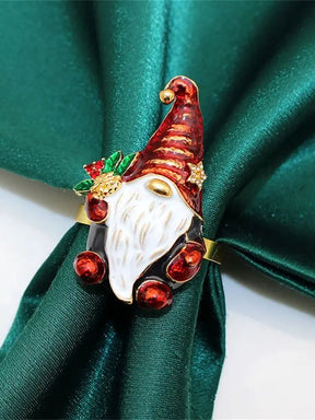 home & garden : 6 Kerstservettenringen met Dennenappels - Perfect in Q van Pantino