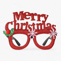 Party Glasses : Bril Heren - Feestelijke Celebrant - Kerstbril met Kerstman, Kerstboom en Sneeuwman in J van Pantino