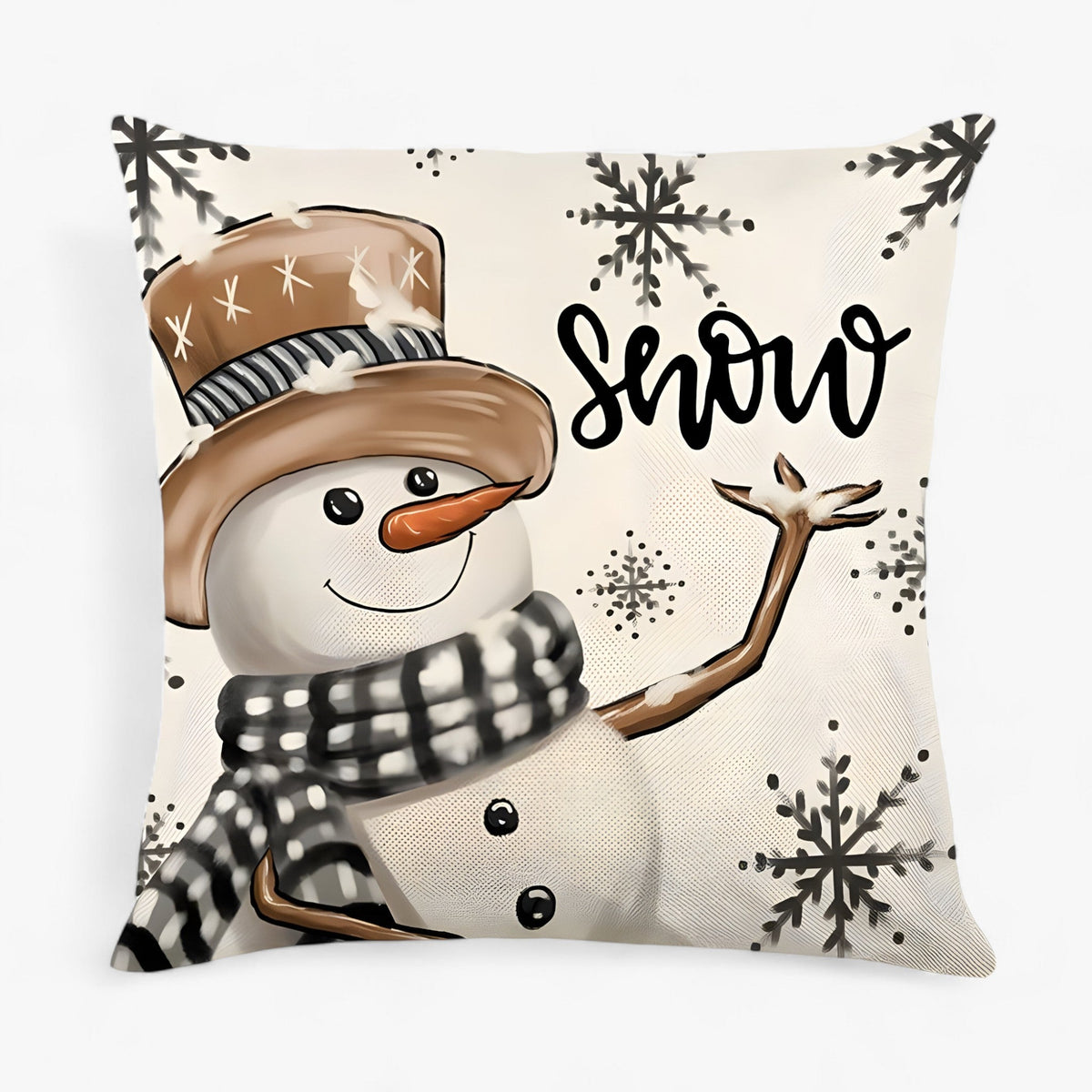 home & garden : Housse de Coussin en Lin de Noël - Décor Festif Et Confortable Pour La Maison in 1 van Pantino