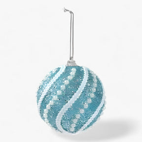 home & garden : Kerstornamenten in Ballen - Elegante Hangende Boomdecoratie - Rood in Blauw van Pantino