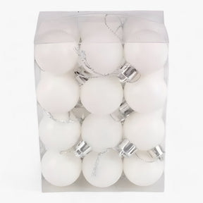 home & garden : Set van 24 Plastic Bollen - Gouden, Rode en Roze Decoraties in Wit van Pantino